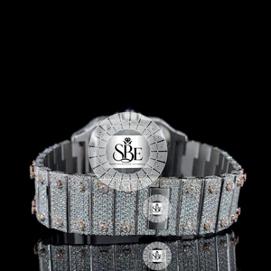 Reloj de Acero Inoxidable de 41 mm con Movimiento ETA y Diamantes Moissanite VVS, Completamente Cubierto de Piedras, para Hombre, al Mejor Precio - Product Image 2