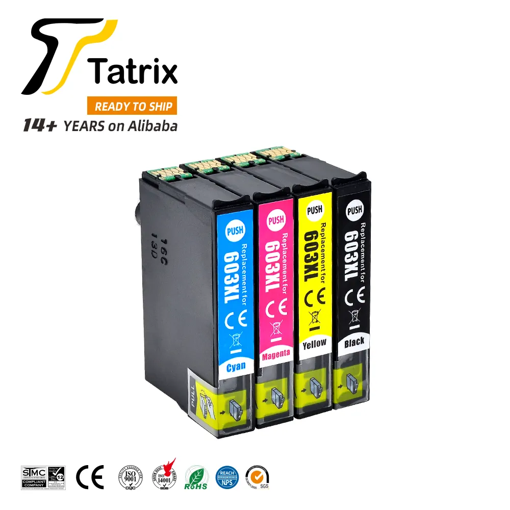 603XL पेटेंट नई डिजाइन Tatrix T603XL T603 संगत प्रिंटर Inkjet स्याही कारतूस के लिए Epson XP-2100 XP-3100 XP-4100 XP-410