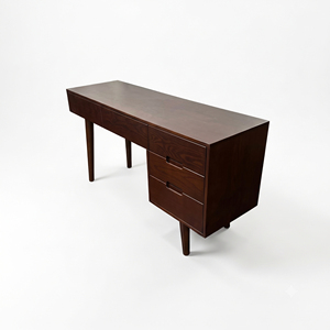 Bureau de direction moderne de luxe en chêne avec 2 tiroirs et armoire de rangement – Mobilier de bureau durable pour la maison, le bureau ou l'appartement - Product Image 1