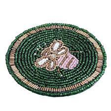 Posavasos con Cuentas, Patrones Geométricos, Interiores Modernos, Origen Ético, Vida Ecológica, Cuentas Elegantes, Vidrio Impermeable - Product Image 3