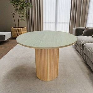 Mesa de Centro Redonda Moderna, Mesa de Centro de Diseño de Madera para Sala de Estar, Mesa de Centro Redonda Personalizada Moderna - Product Image 4