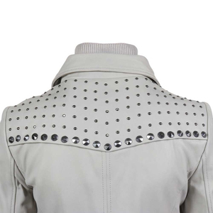 แจ็คเก็ตหนังแท้คุณภาพดีเยี่ยม สไตล์วินเทจ เป็นมิตรกับสิ่งแวดล้อม ระบายอากาศได้ดี สำหรับผู้หญิง กันน้ำ ใส่ได้ในฤดูหนาว แขนยาว ลดราคา - Product Image 4