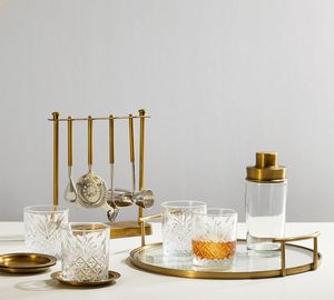 Outils de cocktail haut de gamme, décoration de table sophistiquée, accessoires de cuisine de luxe, style de comptoir de bar, accents métalliques pour la maison, fête - Product Image 6