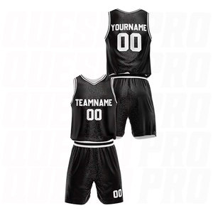 Uniforme de Baloncesto Personalizado en Blanco y Negro, Diseño Personalizado, Suave y Cómodo, Uniforme de Equipo, Conjunto de Camiseta Sublimada Económica - Product Image 3