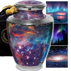 Traditional Artistic Aluminum <b>Keepsake</b> Funeral Urn <b>Memorial</b> Ash Container Crafted With Stylish Surface And Secure Closure - Product Image 1
