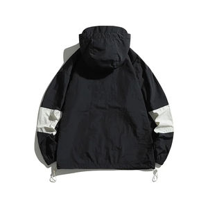 Ensemble de survêtement coupe-vent en nylon décontracté pour hommes et femmes, avec logo, fermeture éclair, léger, pour l'hiver - Product Image 6