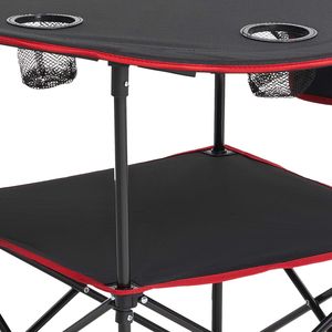Tavolo da Campeggio Pieghevole Portatile, Leggero, in Tessuto Oxford 600D Impermeabile, Base in Tela per Uso Esterno, Viaggi e Spiaggia - Product Image 3