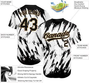 Maillot de baseball personnalisé imprimé par transfert thermique, noir, imprimé néon, polyester/nylon, antibactérien, 220g, manches courtes, unisexe, pour équipe - Product Image 6