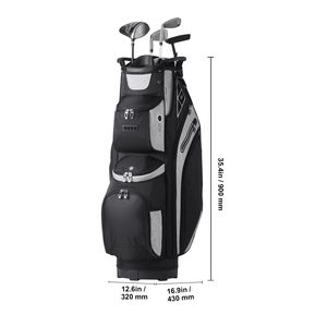 Borsa da Golf Premium 36FT con Divisorio Organizzatore a 14 Scomparti, 13 Tasche, Materiale PU Resistente con Copertura Antipolvere per Uso Sportivo - Product Image 2