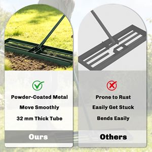 Rastrello Livellante per Prato Resistente 91,4 cm x 25,4 cm con Manico da 168,9 cm per Giardini e Campi da Golf - Product Image 6