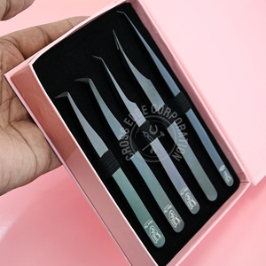 Volume Lash Extensions pince à épiler pour cils volume de démarrage Extensions de cils pince à épiler pour l'isolation des cils 45 pince à épiler classique à 90 degrés - Product Image 1