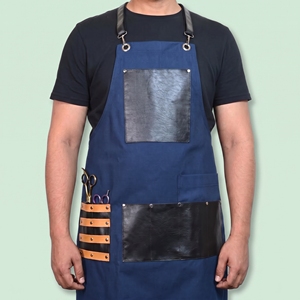 Delantal de Barbero Resistente, Protector para Estilistas, Ropa de Trabajo para Salón con Múltiples Bolsillos para Herramientas - Product Image 1