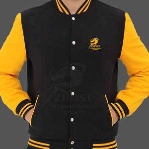 แจ็คเก็ตเลตเตอร์แมนสไตล์คลาสสิกแบบลำลอง ติดกระดุมแป๊ก แจ็คเก็ตเลตเตอร์แมนน้ำหนักเบาทันสมัยสำหรับลุคสตรีท - Product Image 3