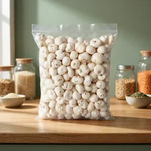 Suta Makhana, Nuez de Marca Fox Orgánica Cruda, Grado de Exportación Premium, Diámetro de 15mm-22mm, Semillas Redondas Blancas, Snack Natural - Product Image 3