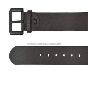 Crocodile Pattern Genuine Leather Casual <b>Belt</b> Textured High Finish <b>Brown</b> Leather with Antiqued Adjustable Metal Buckle - Product Image 3