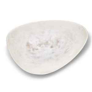 Assiette à dessert moderne en résine, de luxe, ronde, bleue, peinte à la main, de qualité alimentaire, écologique, pour la maison, la cuisine, les fêtes - Product Image 4