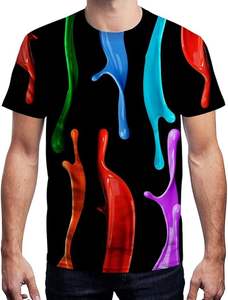 Camisetas de Sublimación para Hombre, Personalizadas con Estampado, de Poliéster/Algodón, Manga Corta, Ecológicas, de Secado Rápido, para Gimnasio, Pedido al por Mayor - Product Image 3