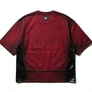 T-shirt en mélange de coton et de chanvre, fibre naturelle, respirant, mode éco-responsable, durable, haute qualité, décontracté, unisexe - Product Image 3