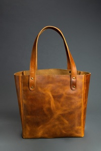 Sacs fourre-tout en cuir véritable faits à la main de haute qualité sacs à main pour femmes grande capacité conception ouverte fermeture à glissière en métal résistant à l'eau - Product Image 2