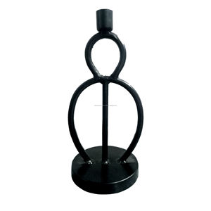 Anneaux Bougeoir Cône En Fer Forgé Grands Bougeoirs Pour La Maison Décorative De Mariage Et De Fête - Product Image 2