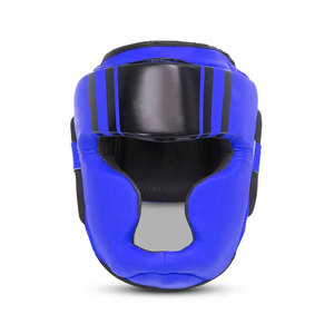 Adjustable Winter Boxing Head Guard with PU Leather & Breathable <b>Mesh</b> Safety & Impact Resistant Design Customizable - Product Image 3