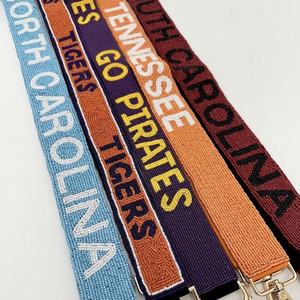 CRYSTAL CRAFT Sangle perlée brodée faite main, personnalisable en couleur et taille, pour sacs fourre-tout de match et sacs à main tendance - Product Image 5