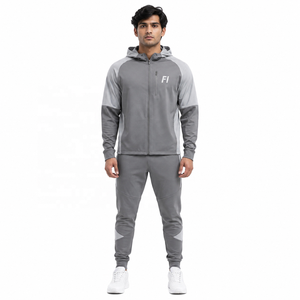 Men's Performance Active <b>Tracksuit</b> Set with Stretch Fabric Hooded Sweatshirt & Training Joggers for GymWear <b>Tracksuit</b> OEM Order - Product Image 1