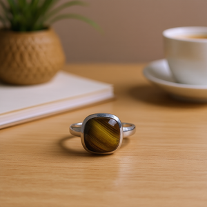 แหวนไทเกอร์อาย 3.2 กรัม เครื่องประดับนาฬิกาสุดหรู - Product Image 3