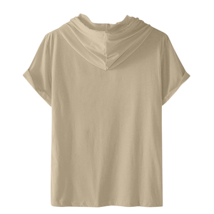 Sweat-shirts à capuche à manches courtes de haute qualité, OEM ODM, design personnalisé, sweat-shirt à capuche en coton pour hommes et femmes, fabricants en gros de sweats à capuche - Product Image 5