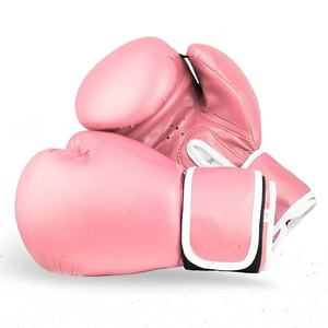 Gants de boxe d'entraînement de qualité supérieure, marque personnalisée, évacuation de l'humidité, fermeture auto-agrippante, support de poignet, rose - Product Image 5