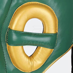 Protège-tête de boxe professionnel en cuir, respirant, léger, avec rembourrage en mousse absorbant les chocs, ajustement réglable pour le sparring et le MMA - Product Image 6