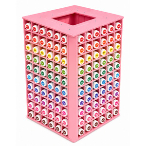 Organisateur de bureau rotatif en PVC, boîte de rangement multi-compartiments, support de présentation rotatif à 360 degrés pour perles, accessoires, artisanat, bureau - Product Image 6