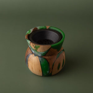 Porte-encens artisanal haut de gamme en résine et bois, modèle Lunar Riverstone Signature, avec récupérateur de cendres pour la méditation et la relaxation - Product Image 6