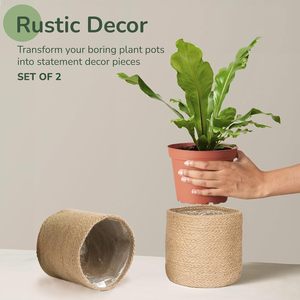 Panier en corde de jute naturelle, multi-usages, fait main, pour plantes succulentes, disponible chez l'exportateur - Product Image 3