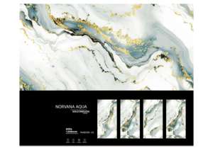 Carreaux de sol et de mur en porcelaine dorée de luxe, format grand carrelage 600x1200, pour villa, appartement, hôtel, bureau - Product Image 5