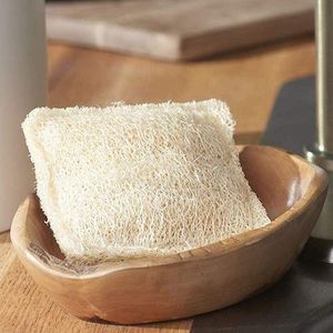 Éponge de cuisine compostable en loofah, tampon de nettoyage écologique pour la vaisselle, éponge en fibres végétales naturelles pour les tâches quotidiennes de lavage en cuisine - Product Image 5