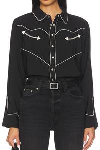 Veste Safari Oversize en Jersey de Coton Respirant pour Femme avec Broderie sur les Poches et Détail de Bordure sur les Poignets Avant/Arrière – Collection Automne - Product Image 5