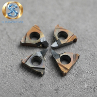Inserto de Roscado Externo de Diamante con Recubrimiento CVD de Alta Precisión Marca SJ PCD 16ER, Herramienta de Corte de Roscas OEM HV8000-10000HV para Aluminio