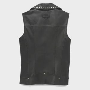 Chaleco de cuero Harley Parker para mujer - Product Image 2