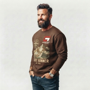Sweat-shirt pour homme avec impression graphique, vêtements décontractés tendance, avec des graphismes uniques, design confortable à col rond, matière douce - Product Image 6
