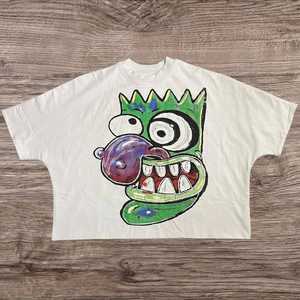 Camiseta con Estampado Gráfico de Moda, Personalizable con MOQ Bajo, Fabricante Personalizado en EE. UU., Moda Casual DTG, 100% Algodón, Marca Privada - Product Image 3