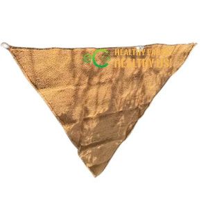Voile d'ombrage en fibre de coco marron, toile d'ombrage pour jardin, filet anti-UV écologique, taille personnalisée avec boucles en acier - Product Image 1