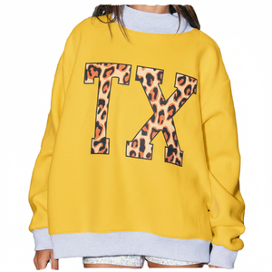 Sudadera de cuello alto para mujer, personalizada por el fabricante, con bordado frontal, de forro polar, nueva colección de otoño, de manga larga, holgada, de color liso para invierno. - Product Image 3