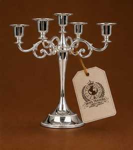 Candélabre moderne à base carrée en argent, 3 bras, porte-bougie en métal, centre de table de luxe, support de table pour hôtel, mariage, fête - Product Image 2