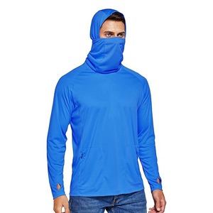 Camisetas de Pesca con Capucha para Pescadores Activos - Protección UPF 50+ Color Degradado Frontal Impermeable Transpirable Antibacteriano de Secado Rápido - Product Image 2