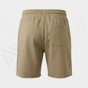 Pantalones Cortos Deportivos de Alta Calidad para Hombre, de Lona Gruesa, Secado Rápido, Cierre con Cordón, Largos, Holgados, con Logotipo Personalizado - Product Image 2
