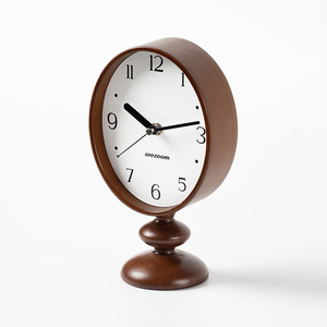 Horloge de bureau WOZOOM, décoration artistique de bureau, horloge en bois décorée de style nordique, horloge de table de luxe pour bureau et café - Product Image 3