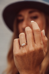 Custom Marquise Solitaire Lab Grown <b>Diamond</b> <b>Ring</b> in 14K 18K Solid Gold Fine Jewelry Manufacturer - Product Image 4