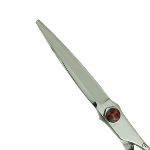 Ciseaux de barbier professionnels en acier inoxydable, ciseaux de coupe de cheveux, poignée personnalisée avec logo, ciseaux de coiffure de salon, poignée diamantée - Product Image 3