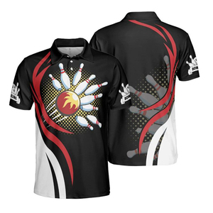 T-shirts de golf pour hommes de haute qualité, grande taille, jersey sport avec logo brodé, chemises de bowling personnalisées à manches courtes, motif imprimé - Product Image 3